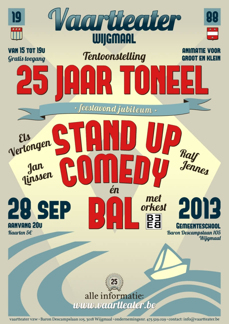 FF_25j toneel-Stand up comedie en bal